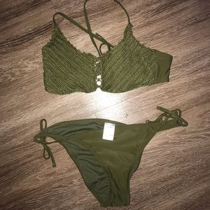 Olive green bikini!